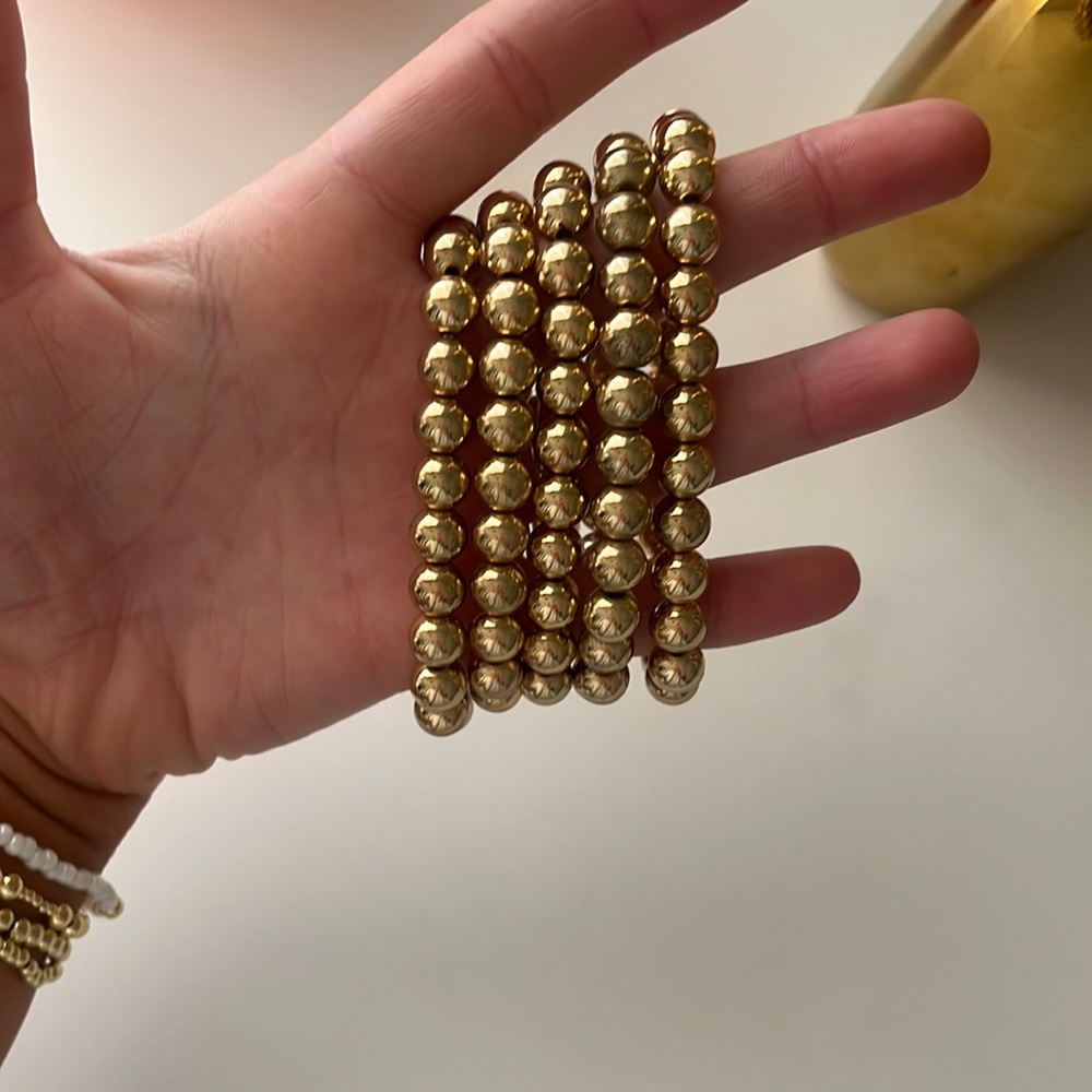 GOLD STACKING BRACELETS!!